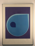 IB Geertsen 1976 "blue drops on purple background"